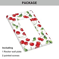 Pznen Cherry Single Rocker Outlet Wall Plate