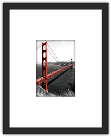 1x Real Glass Wood Frame Black Fit Certificate 8.5x11" , 2 Kind Matted Fit Instagram Image Pictures 5x7" 4x6" Free Desktop Standing or Wall Hanging