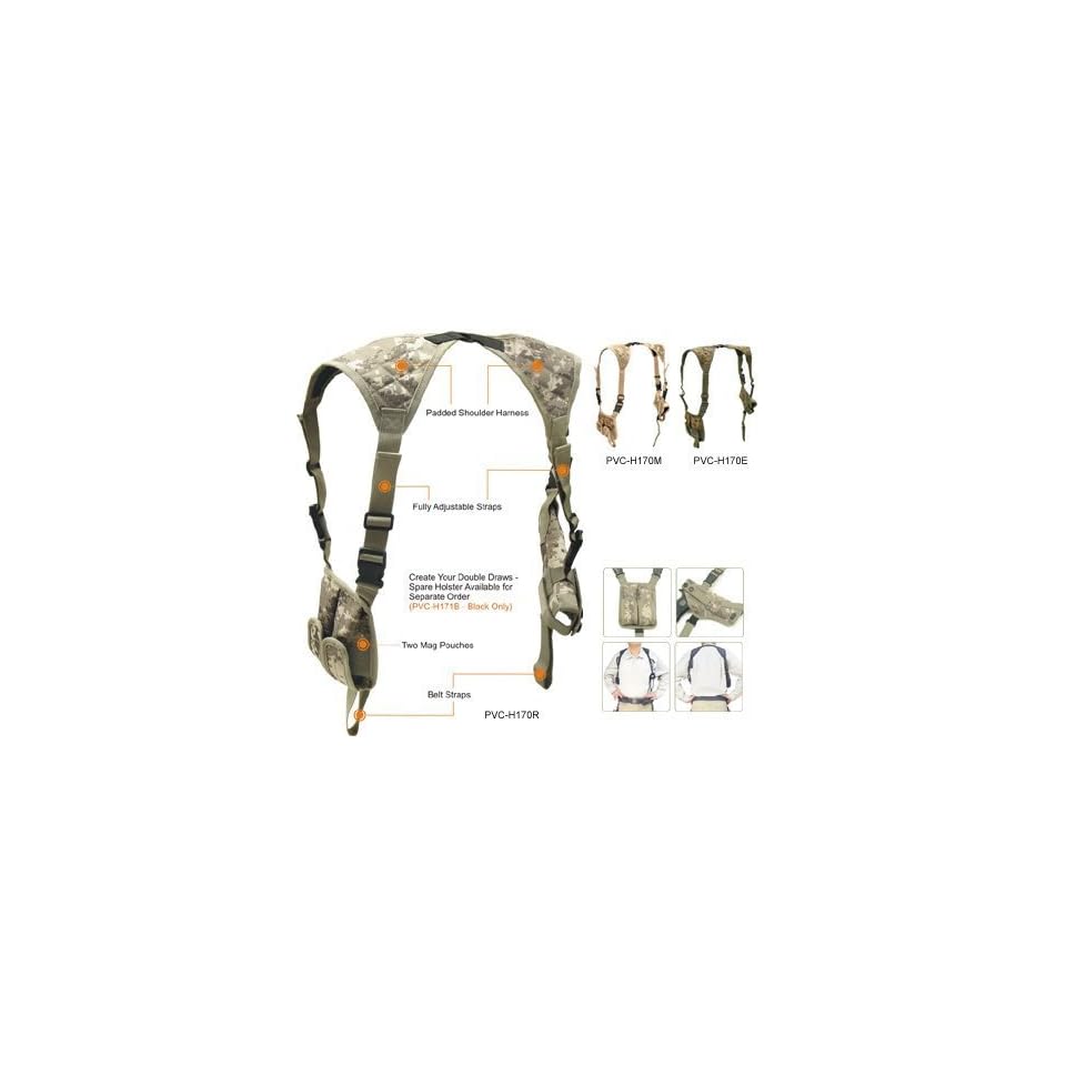 UTG Deluxe Universal Horizontal Shoulder Holster Airsoft Gun Accessory