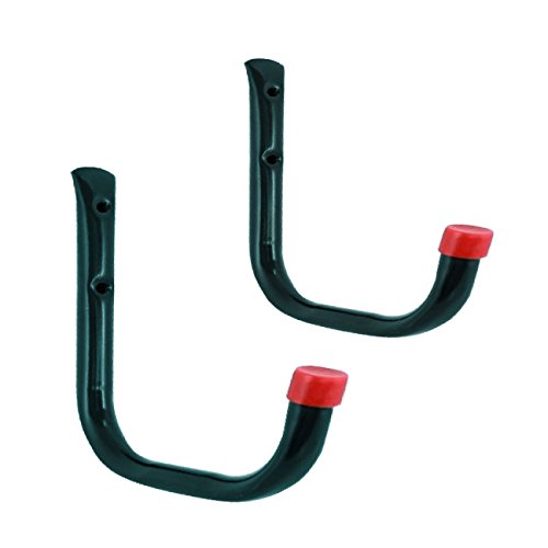 2 x Heavy Duty Storage Hooks Wall Mounted, Ladder Garage Shed Bikes Tools Garden