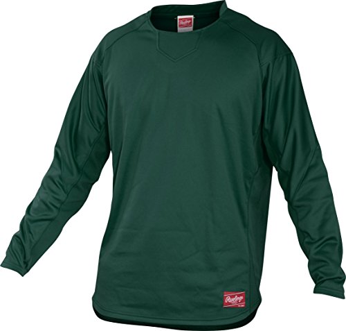 Rawlings  Adult Dugout Fleece Pullover, Large, Dark Green