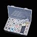Tosnail 6 Pack 28 Grids Plastic Craft Organizer Case Diamond Storage Box with 588 Pieces Stickers - Great for Sewing, Crafting, Beading, Nail Art Rhinestones, Jewelry, Diamond Embroidery - Clear