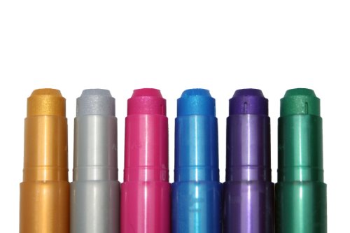 Hair-Chalk-Metallic-Glitter-Temporary-Hair-Color-Edge-Chalkers-Lasts-up-to-3-Days-No-Mess-Built-in-Sealant-80-Applications-Per-Stick-Works-on-All-Hair-Colors-6-COUNT