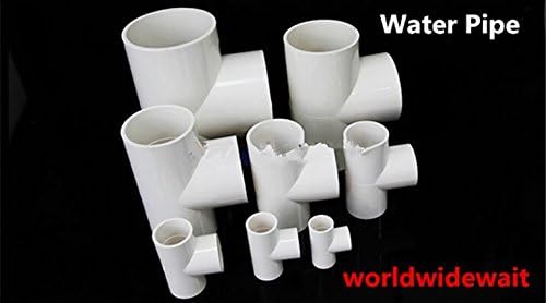 5Pcs 20/25/32/40/50/63Mm Inner Dia T Shape 3 Way Tee White PVC Water Pipe Connector Fittings 50mm