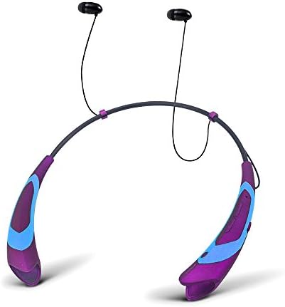 Wireless Headphone, Bluetooth 4.1 Earbuds, Duola Neckband Stereo Athletic Headset w/Integrated Microphone for Mobile Phone (Purple)