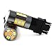 Alla Lighting Newest 4014 62-SMD Super Bright 3157 4157NA T25 LED Switchback Bulbs Dual Color White Yellow Lamps Replacement for Turn Signal Blinker Light (3157/T25)