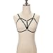 Barabum Harness Body Accessories Black Belt Elastic Cupless Cage Bra Body Jewelry Chain Necklace Choker for Women