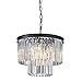 Saint Mossi 6-Lights Crystal Chandelier Modern Farmhouse Chandelier,Crystal Pendant Light Fixtures in Farmhouse Pendant Light Style,H14 x D18,Chain Adjustable
