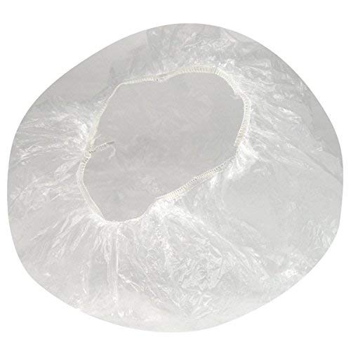 Buy Disposable 100 Pcs Plastic Waterproof Clear Shower Caps Bath Shower