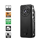 Conbrov DV12 HD 720P Mini Spy Hidden Camera with Night Vision and Voice Activated Recording, Portable Pocket Body Cam for Office, Travelling and Home security