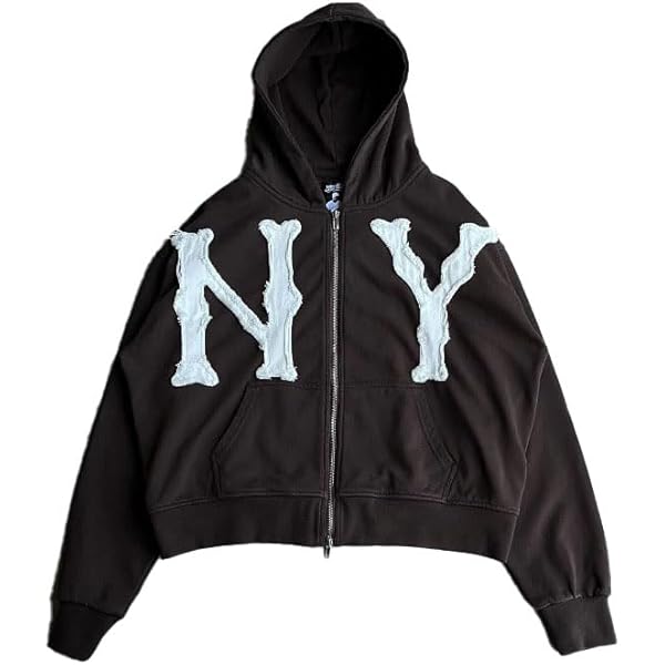 Amazon.com: Ckuea Y2k Hoodies Grunge Graphic Embroidered Zip Up