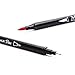 MozArt Supplies Dual Tip Brush Pen Marker Set - 12 Colors Calligraphy Markers - Flexible Brush & Fineliner Tips - Watercolor Effects - Art for Adult Coloring Books, Lettering, Bullet Journal Pens