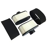 HEYZLASS 2Pack 11013-0752 11013-0726 Air Filter, for Kawasaki FR651V FR730V FR691V Engine Air Cleaner, Lawn Mower Air Filter, Plus 11013-7046 Pre Filter