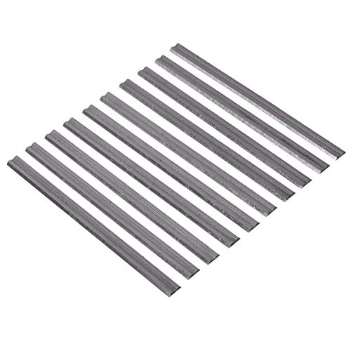 3-1/4 Inch 82mm TCT Planer Blades Knife Portable Hand Wood Razor For DeWalt DW680K D26677K, Bosch PL1632 PL2632K, Makita KP0810 KP0800K, WEN 6530,B&D Craftsman Ryobi Hitachi and most Hand Planer 10pc