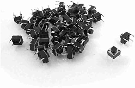 Magentoo(TM) 50 Pcs 6x6x5mm 4-Pin DIP Through Hole Momentary Tactile Push Button Switch