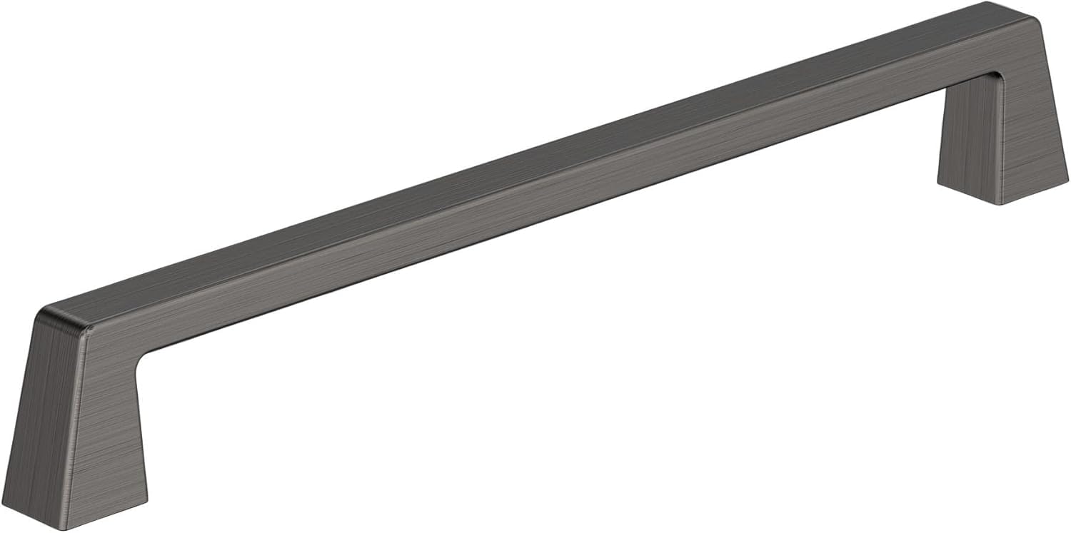 Photo 1 of Amerock BP55282GM | Gunmetal Cabinet Pull | 8 in (203 mm) Center-to-Center Cabinet Handle | Blackrock | Drawer Pull | Kitchen Cabinet Handle | Furniture Hardware