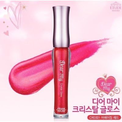 Etude Houes Dear My Crystal Lip Gloss - #CRD301 Amazing Red
