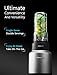 Smoothie Blender 1500W, Willsence Personal blender for Shakes and Smoothies, NUTRI-IQ Intelligent identification of Food Hardness, 2 x 24 oz to-go Tritan Cups (BPA Free) with Spout Lids