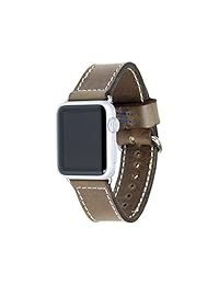 Piel Apple Watch correa con Premium Horween   Fits Apple Watch 1 y Apple Watch 2   Fabricadas en Estados Unidos por Rugged material
