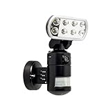 Versonel VSLNWP702B Nightwatcher Pro Motorized LED Security Motion Tracking Flood Light with Camera,Black