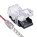 QIJIE 3528 LED Strip Connector 8mm 2 Pin for Non-waterproof and Silicon Waterproof (Not PU and Epoxy) Tape Light, Efficient Wire To Board Terminal Splicer,No Wire,10 PCS