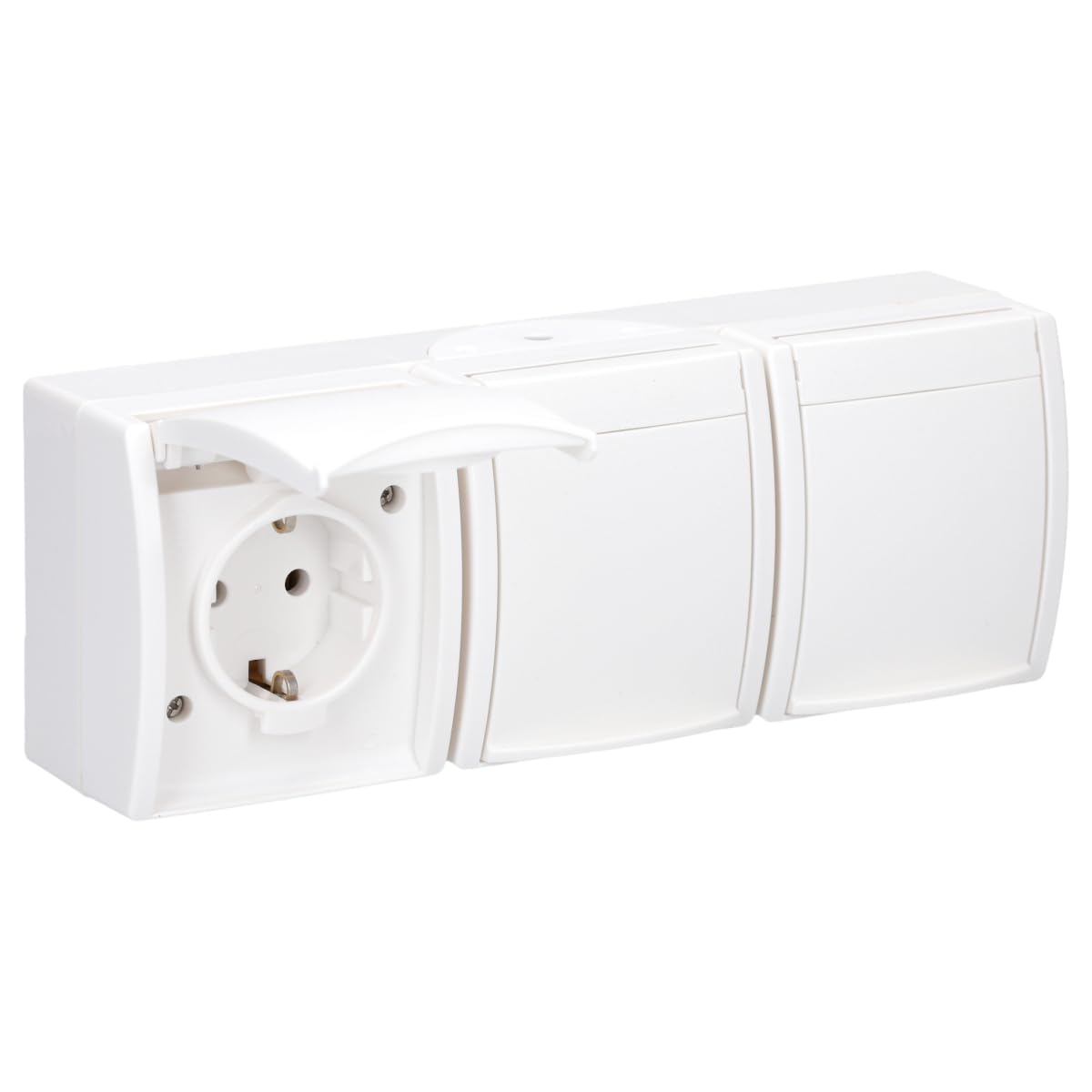 Busch-Jaeger 2300/2300 / 3EW SCHUKO SOCKETS triple alpine Cream 3 ® 54