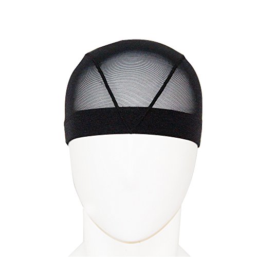 CNYE Japanese Mesh Swim Cap Light Weight Strong Durable Breathable Swim Cap Mesh Cap for Wigs(Black, L) - Thumbnail 6