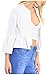 Kumer Women's 3/4 Sleeve Casual Work Office Blazer Open Front Cardigan Mini Blazer Jacket