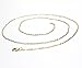 Wholesale 12 PCS Gold Plated Brass Flat Cable Chain Finished Necklace Chains Bulk for Jewelry Making (18 Inch(1.5MM))