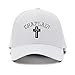 Cristian Chaplain Cross Embroidery Adjustable Structured Baseball Hat White