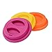 Eco Coffee Tea Mug Lid Set, KSENDALO Thick Silicone Mug Lids for 12oz/16oz Coffee Cups set of 5,Mix-color