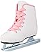 American Athletic Shoe Girl's Little Rocket Double Runner Ice Skates, White, 13