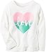 Carter's Graphic Stripe Heart Top