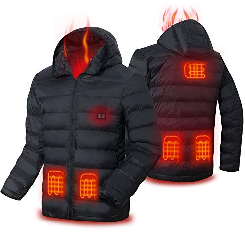 COZIHOMA Heated Jacket Soft Windproof Heated Vest USB Electric Heating Clothes