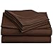 Elegant Comfort 1500 Premier Hotel Quality 4-Piece Bed Sheet Sets, Deep Pockets - Luxurious Wrinkle Free & Fade Resistant, California King, Chocolate Brown