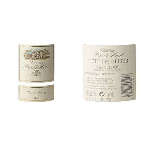 Chateau-Puech-Haut-Tete-de-Belier-Rouge-2017-Appellation-AOC-Languedoc-Vin-Rouge-du-Languedoc-Roussillon-Cepages-Syrah-Grenache-Carignan-Lot-de-6x75cl
