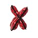 TUFFY - World's Tuffest Soft Dog Toy- Ultimate 4Way Ring Red Paw- Squeakers - Multiple Layers. Made Durable, Strong & Tough. Interactive Play (Tug, Toss & Fetch). Machine Washable & Floats