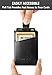 Men Wallet - RFID Minimalist Slim Front Pocket Card Travel Holder Clip (One Size, Black [CSC-B-E])