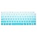 MOSISO Keyboard Cover Compatible with MacBook Air 13 inch 2019 2018 Release A1932 Retina Display with Touch ID, Waterproof Dust-Proof Protective Pattern Silicone Skin, Gradient Blue