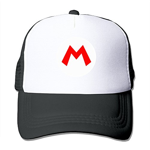 Mario M Logo Mesh Cap Trucker Cap Hat 