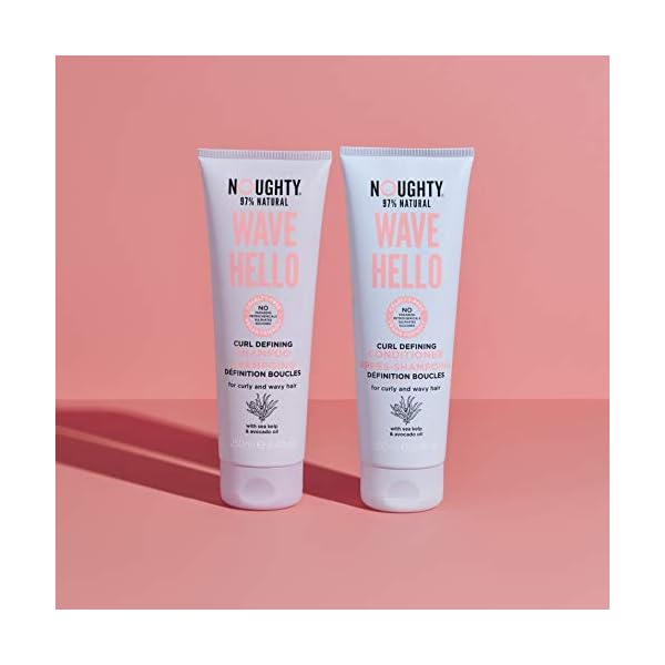 Noughty 97% Natural, Wave Hello Curl Defining Shampoo, Sulphate Free Vegan Haircare, Vitamin Rich Formula For Curly and…