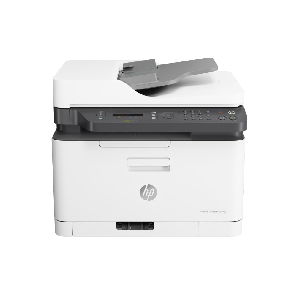 HP Color Laser MFP 179fwg Multifunktions-Farblaserdrucker, Drucken, Kopieren, Scannen, Faxen, Automatische Dokumentenzuführung, Wi-Fi, Ethernet, USB, Smart App