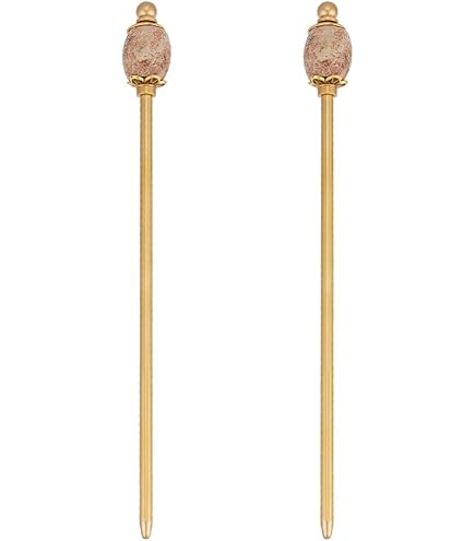 Hair Stick Jewelry-Grade Metal Pearl Flower Dunhuang Style Enamel 5.9\