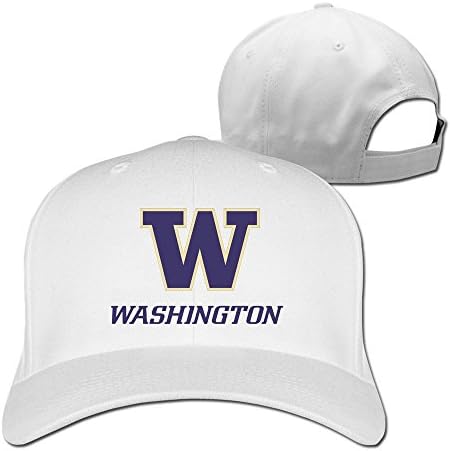 XJBD Unisex University Of W Logo Washington Fishing Cap Hat White