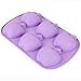 Always Your Chef 6-Cavity Silicone Baking Cake Cups, Candy Molds & Chocolates Molds & Ice Cube Trays, Apple Shaped, Random Color