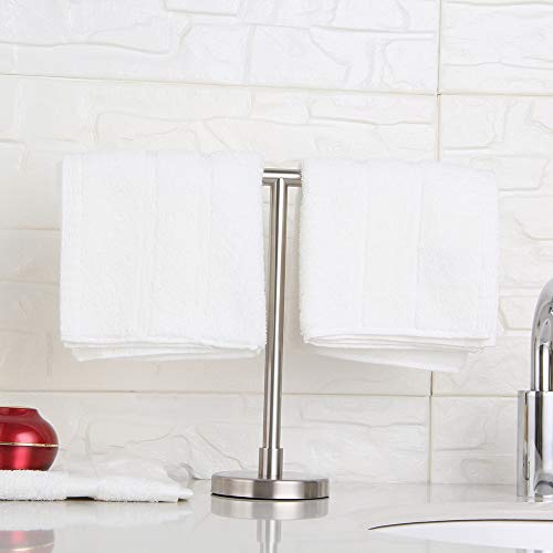 GERZ SUS 304 Stainless Steel Hand Towel Holder Standing Tree Rack for
