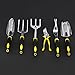 SONGMICS 9 Piece Garden Tool Set Includes Garden Tote and 6 Hand Tools Heavy Duty Cast-aluminum Heads Ergonomic Handles UGGB31L