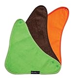 Mum 2 Mum Bandana Wonder Bib, 3 pack - Lime, Chocolate, Orange