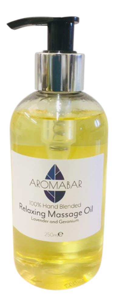 Aromabar Lavender & Geranium Massage Oil 250ml Balancing โ image 1