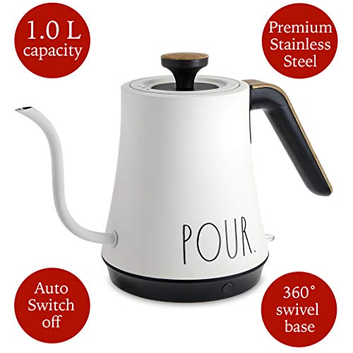 Rae Dunn Electric, Gooseneck Kettle, Electric Kettle with Dry Boil